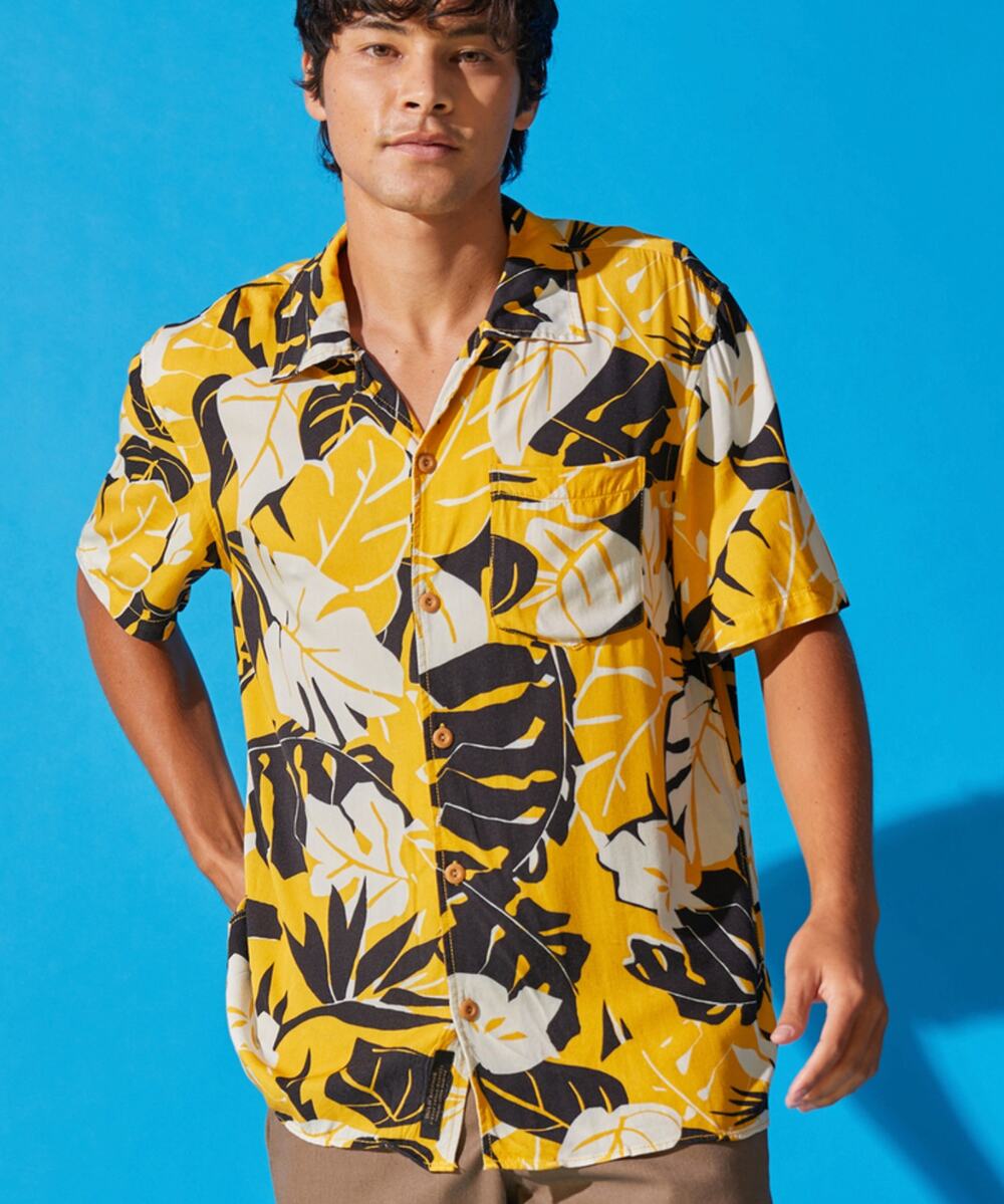 DEUS EX MACHINA | BUTTON DOWN FLORAL PRINT | MEN'S XL